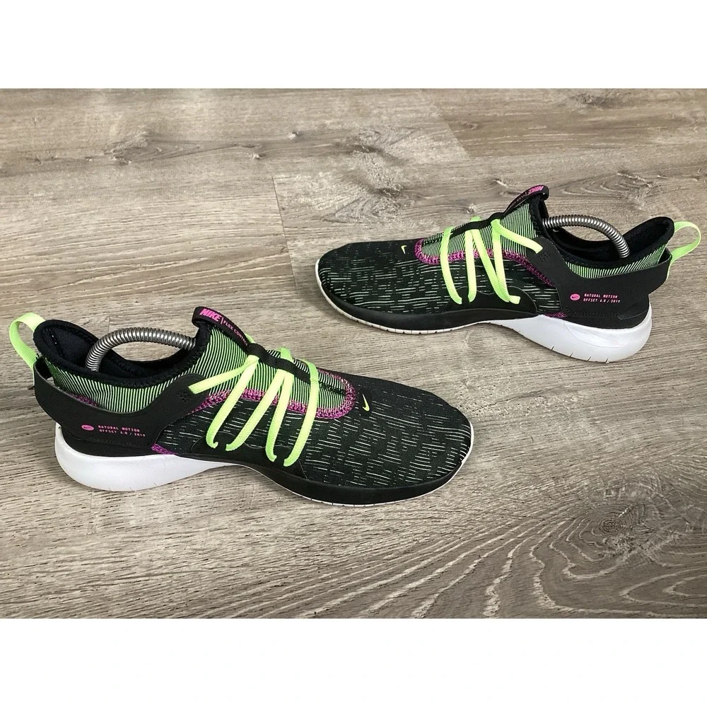 Nike Flex Contact 3 Black Volt Glow Mens Size 10 Shoes Sneakers Running